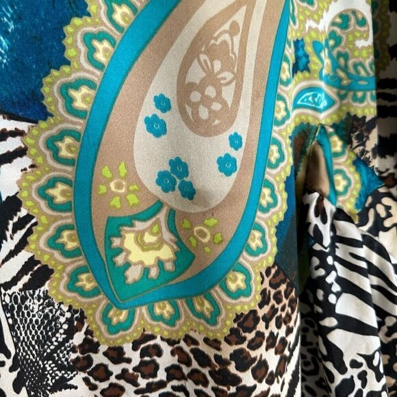 Skullz London Women’s Slinky Mixed Animal Print Paisley Avant Garde Lagen Look E - Picture 5 of 13